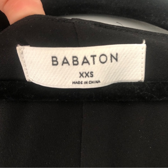 Black Babaton WALLACE Wrap Dress | xxs - Picture 4 of 5